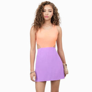 Tobi Color Block Cut-Out Dress